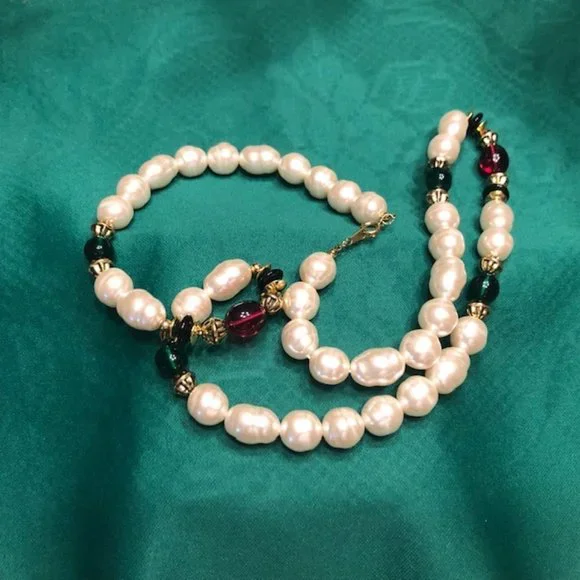 AVON KENNETH JAY LANE RENAISSANCE NECKLACE VINTAGE 1989 - Picture 3 of 13